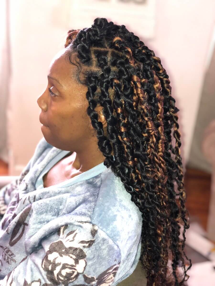 Passion Twists Braids Hairstyles