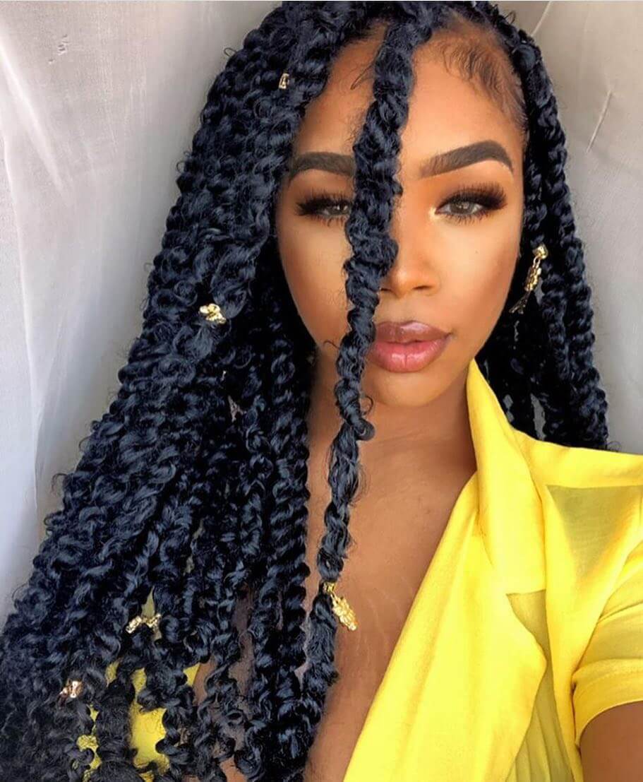 Passion Twists Braids Hairstyles