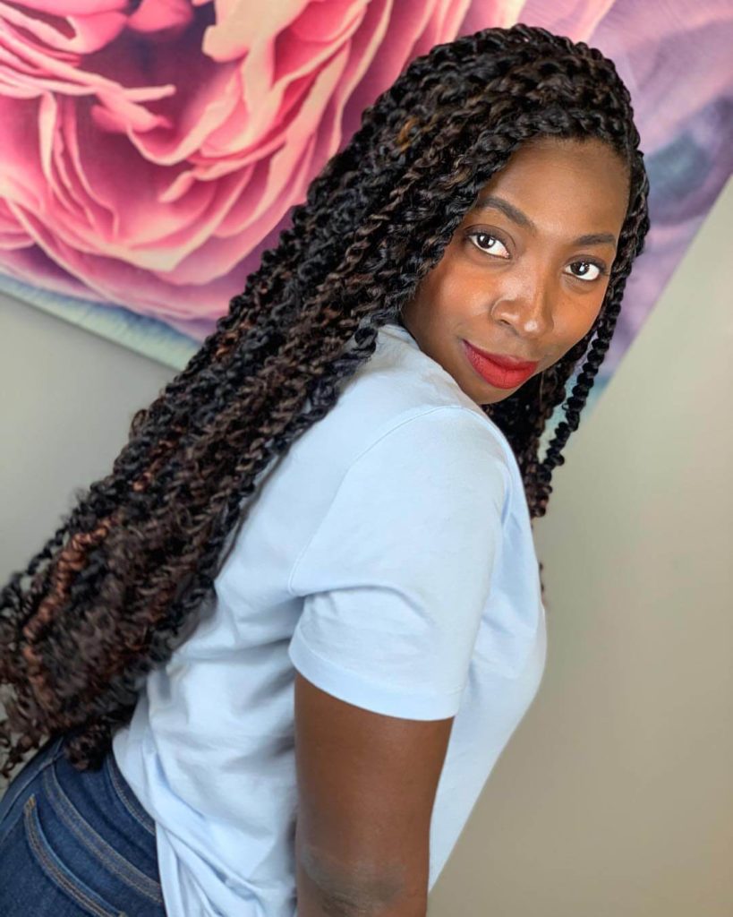 Passion Twists Braids Hairstyles