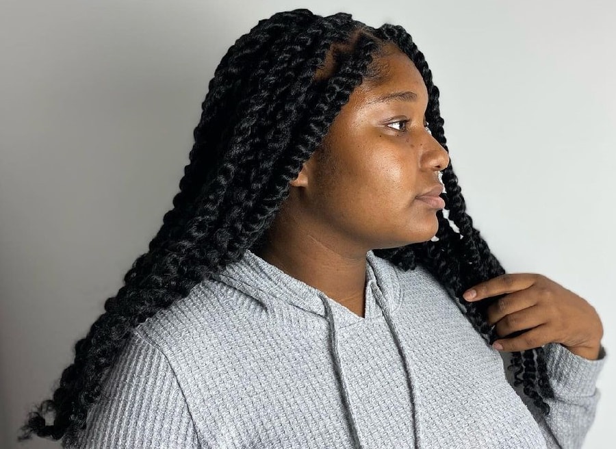 thick passion twist braids