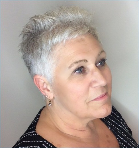 short hairstyles for fine straight hair over 60  up to 76