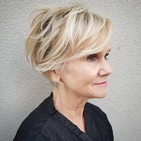 Layered Bob With Fringe For Over 60   bpatello