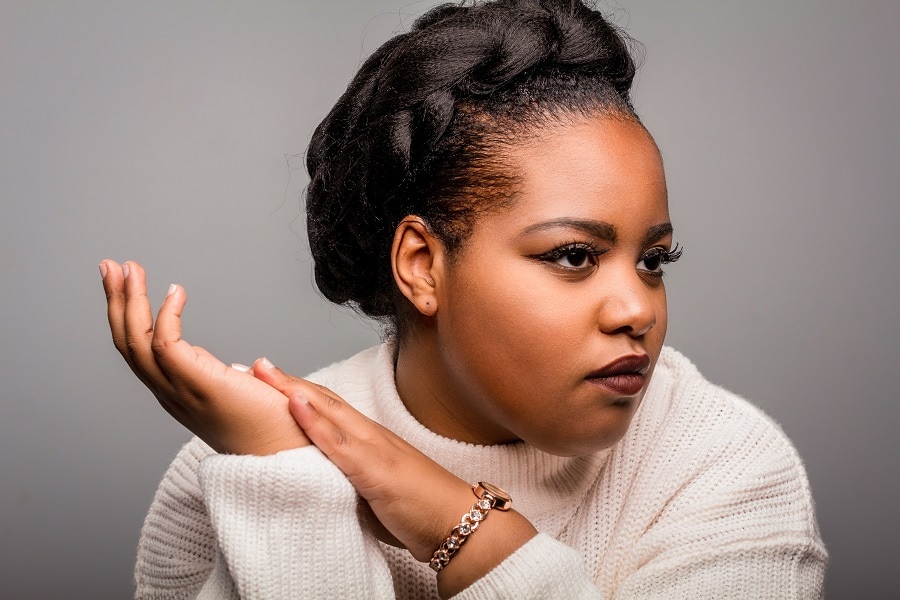 braided updos for black women