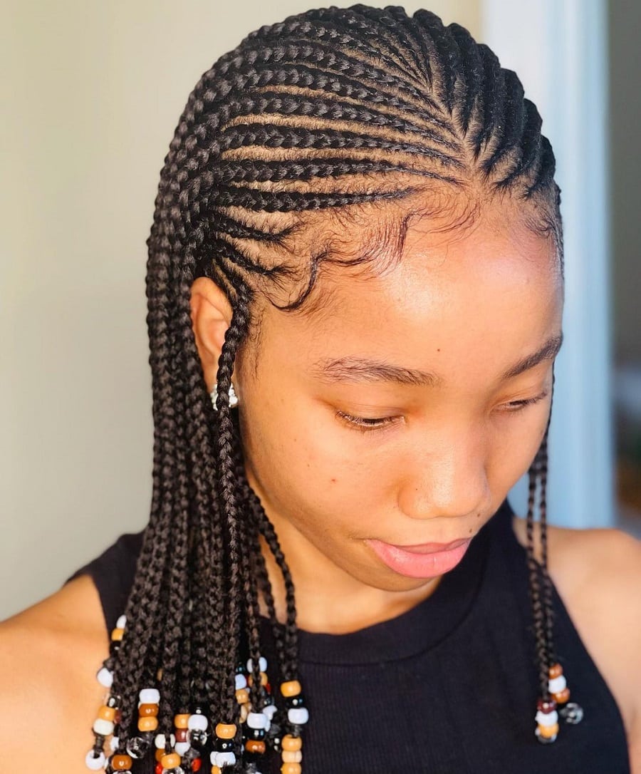 tribal braids with medium hair