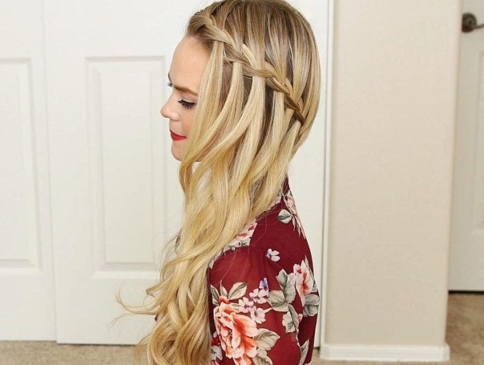 30 Dreamy Waterfall Braids To Get Elegance Look  Hairdo 