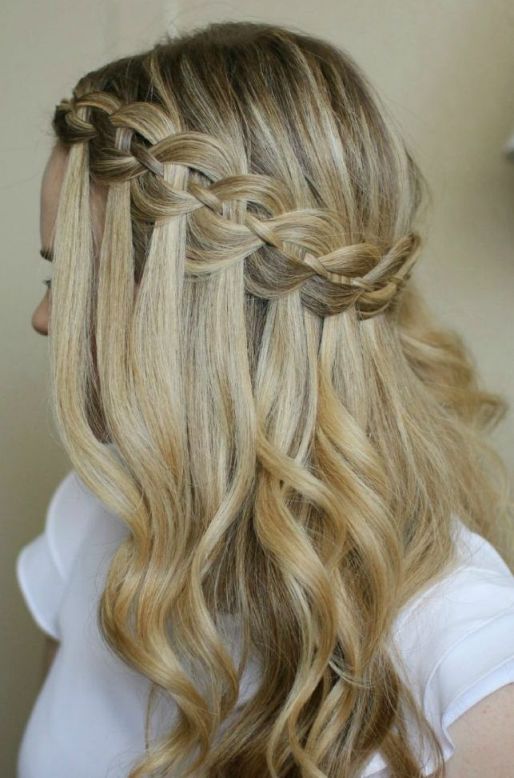 So Gorgeous The Waterfall Hairstyle, Elegent And Feminine