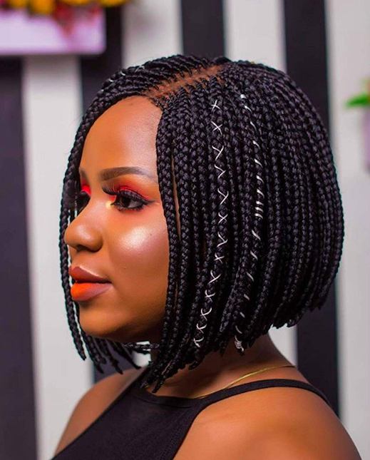 khatbrim is with these angled bob braids via braidedbytee 😻😻