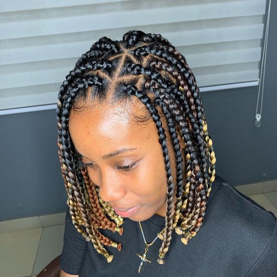 35 Elegant Bob Braids Hairstyle To Get Fresh Appearance | Hairdo Hairstyle