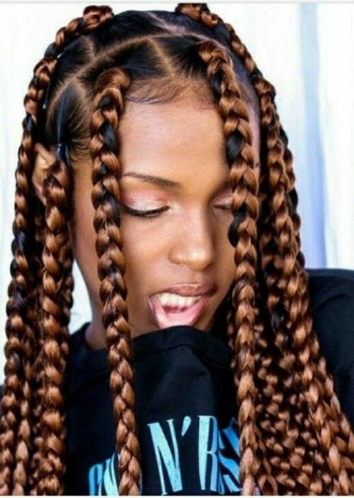 Jumbo sized Box Braids Blonde Box Braids Protective Style