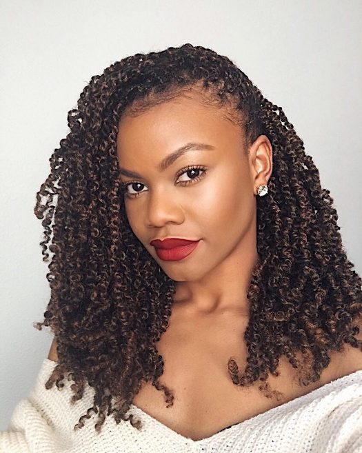 35 Cutest Kinky Twist Braids You Need to Try Hairdo Hairstyle