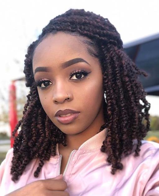 25 Cutest Kinky Twist Braids You Need to Try | Hairdo ...