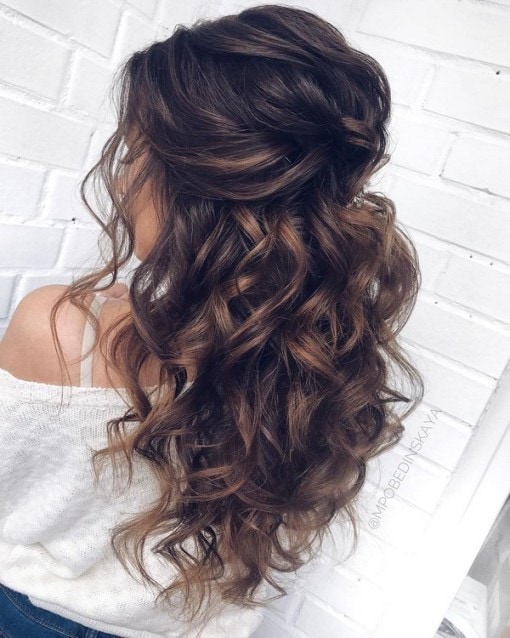 Half Up Half Down Wedding Hairstyles