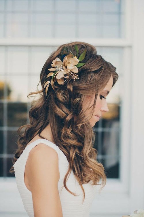 Half Up Half Down Wedding Hairstyles