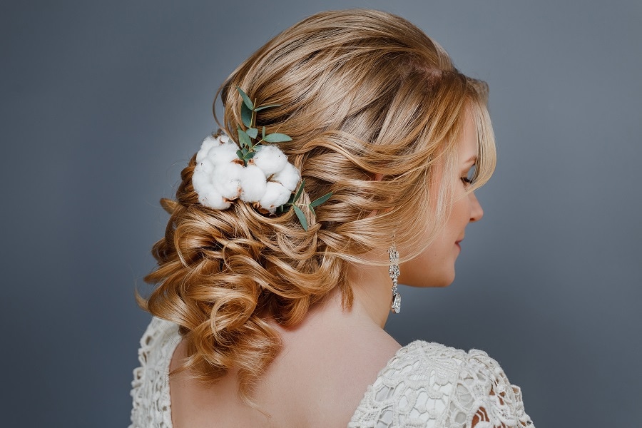 wedding hairstyle for long hair down