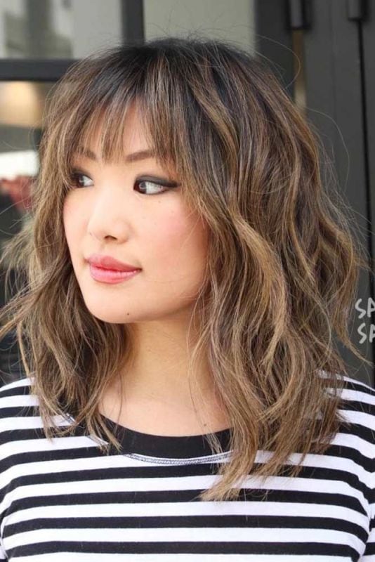 Medium Hairstyles with Fringes