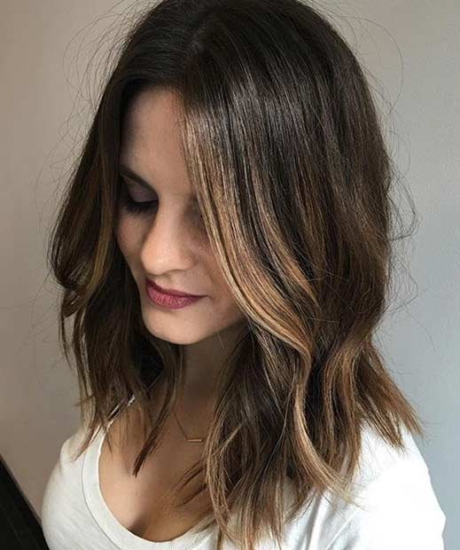 20 Inspirations Shoulderlength Wavy Layered Hairstyles with Highlights
