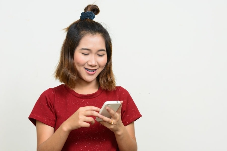 Asian medium hair with topknot