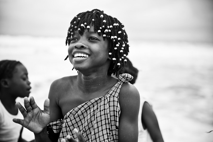 black kid braid styles with beads