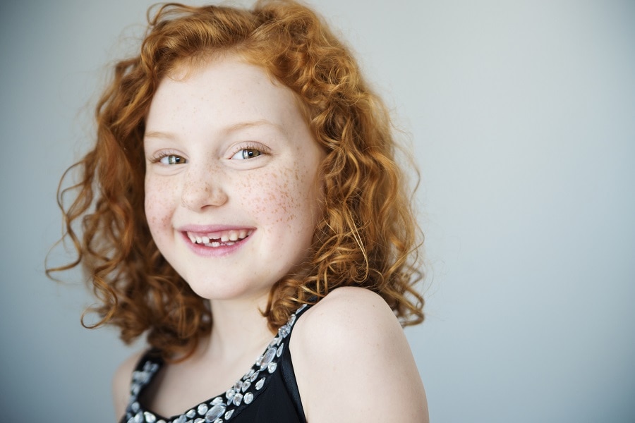 red curly hairstyle for kids