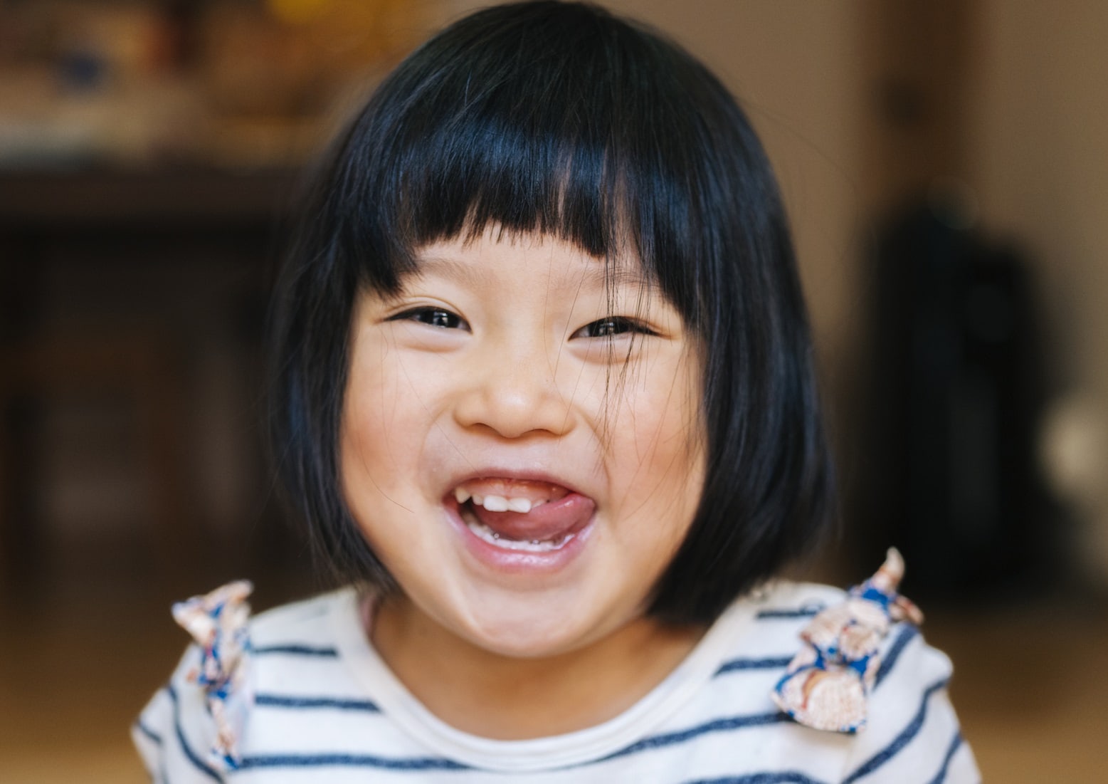 short bob with bangs for kids