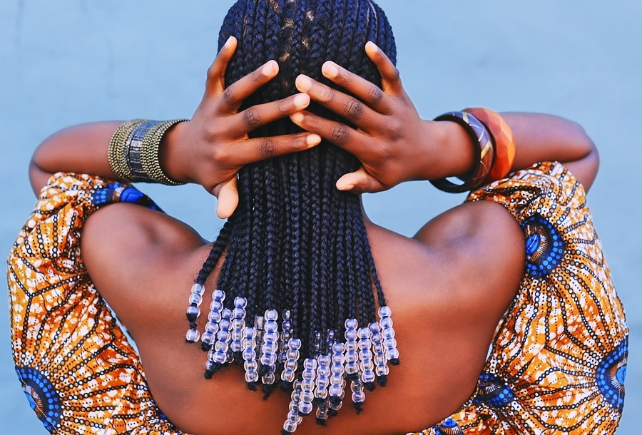 Brazilian wool braids with beads