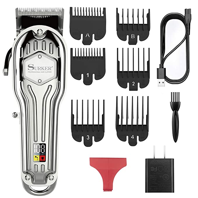 SURKER Men's Hair Clippers Cord Cordless Hair Trimmer