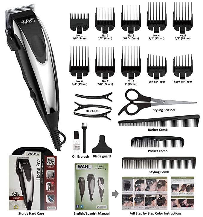 Wahl Hair Clipper Home Pro 22-Piece