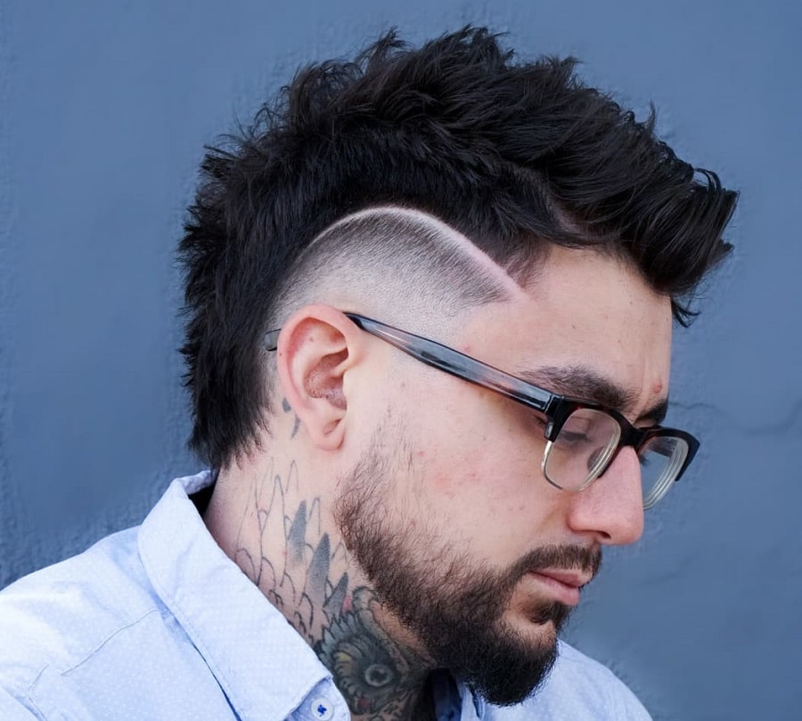 mens mohawk with fade