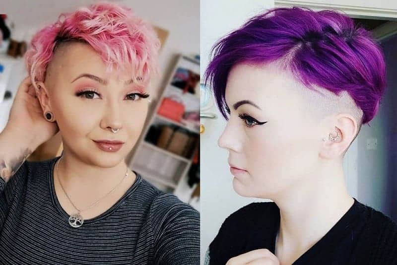 pixie cut with shaved sides