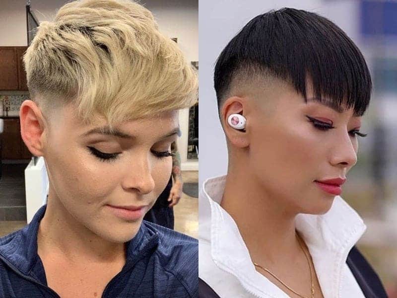 pixie haircut with fade