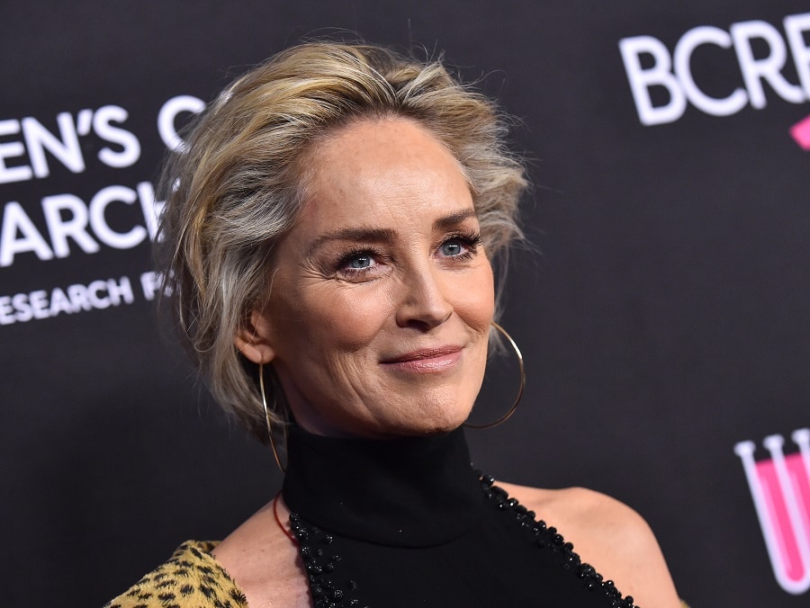 Blonde Actress Sharon Stone