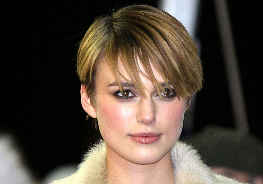 celebrity inspired short hairstyle for square face