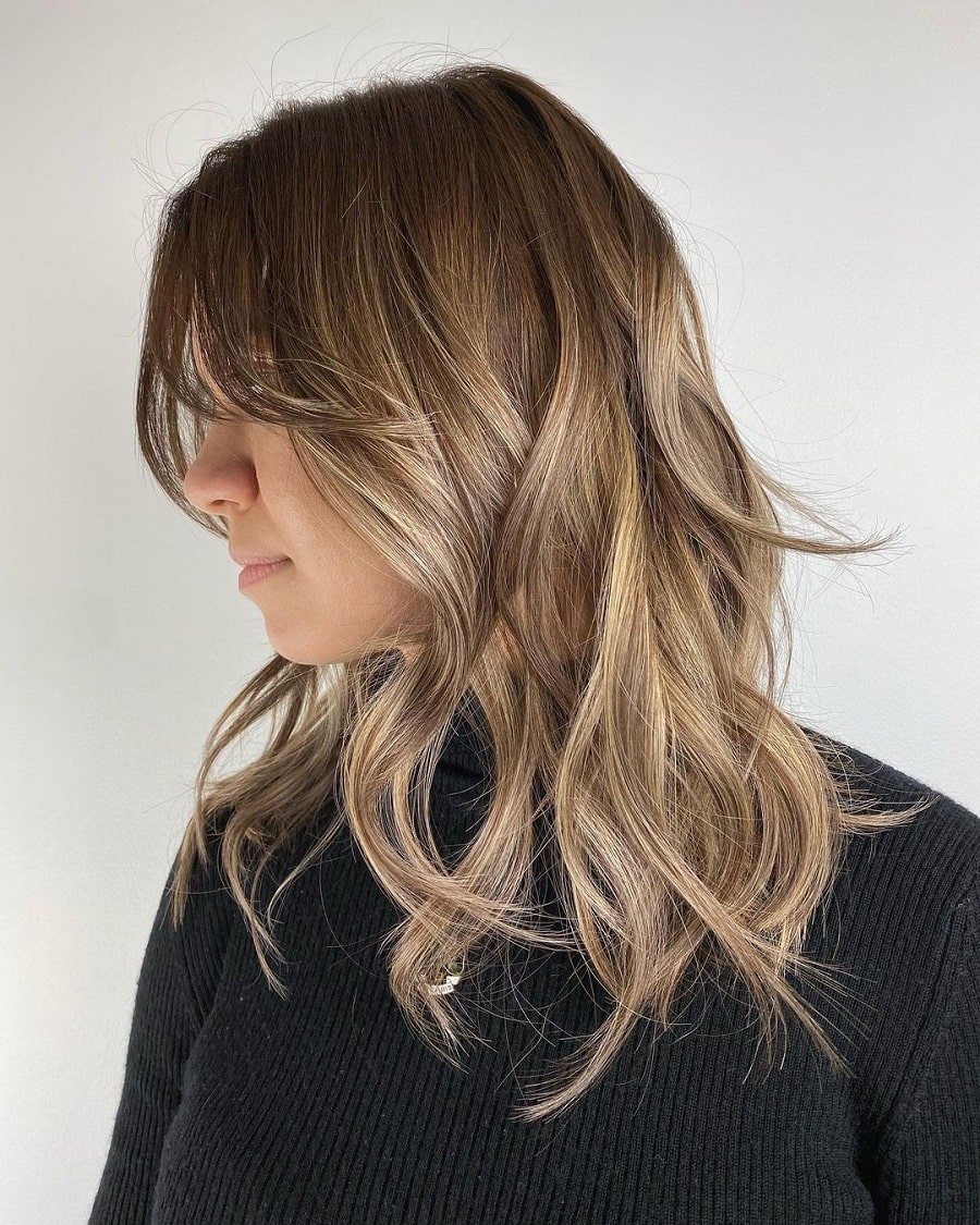 champagne blonde highlights