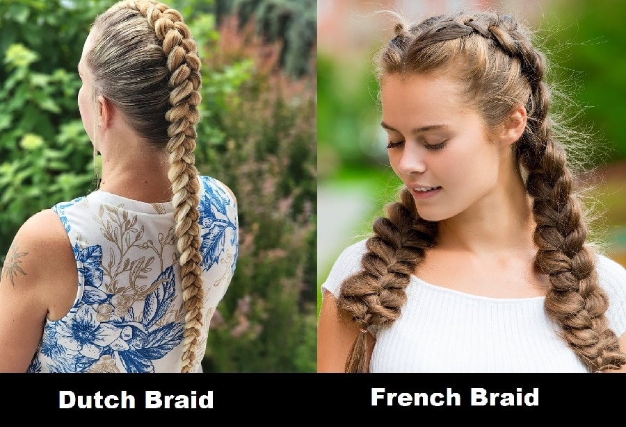 Hair Tutorials French Braid vs Dutch Braid Running in Heels