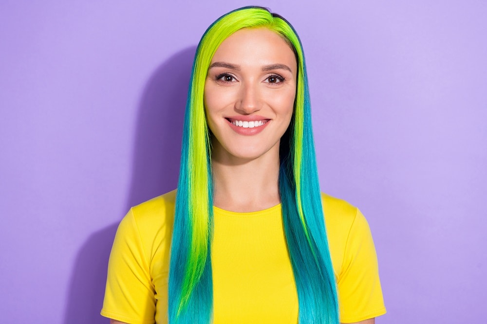 green hair streaks