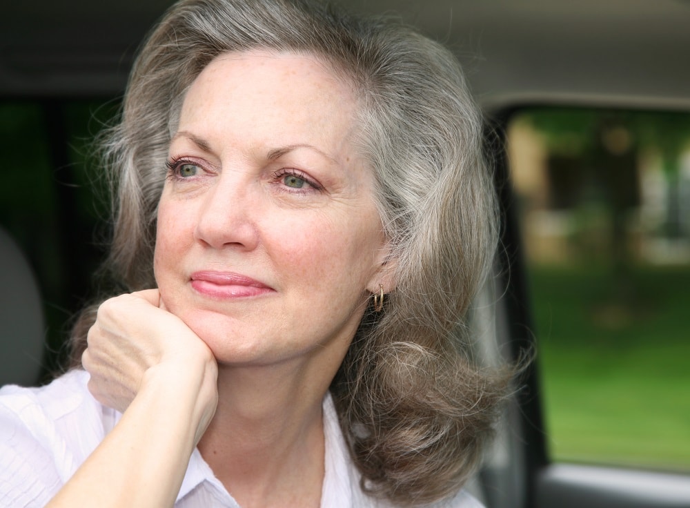 hair color for older women with green eyes