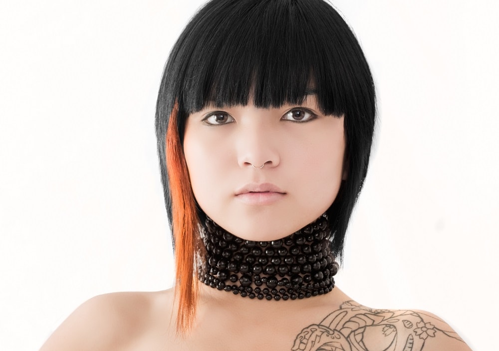 hair streak for Asian women
