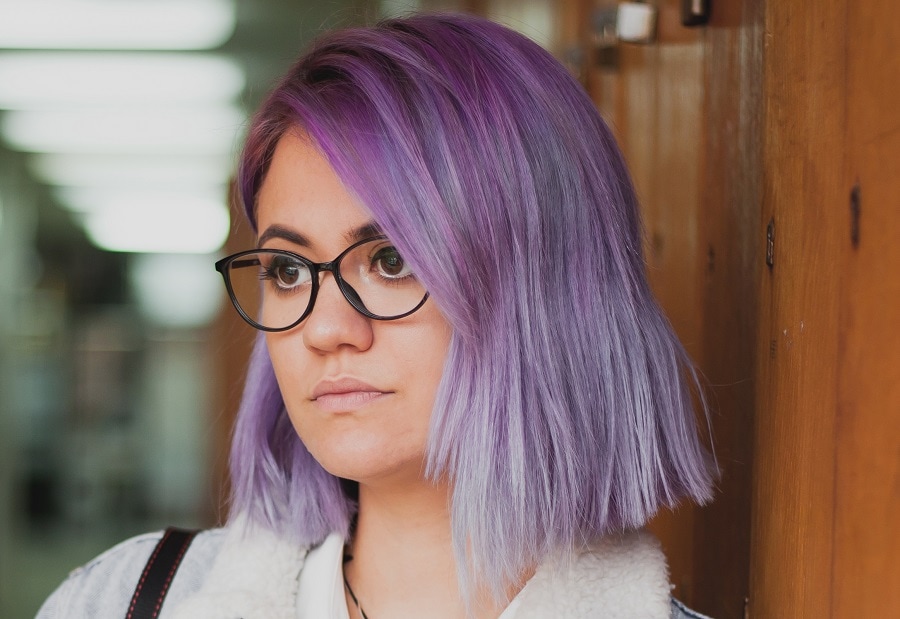 lavender ombre bob