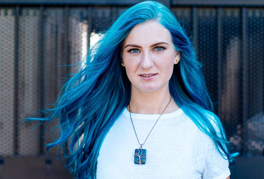 pastel blue hair color for blue eyes and fair skin