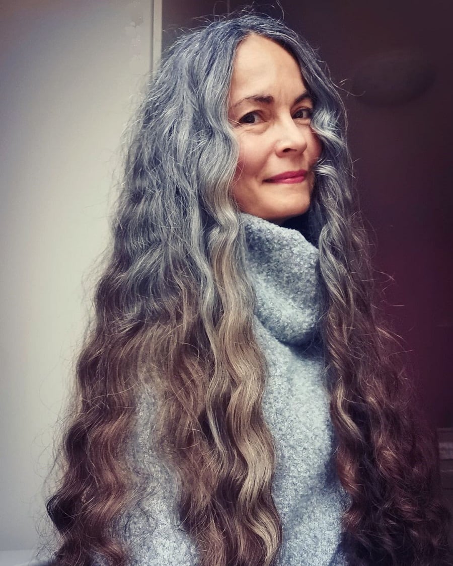 3-medium-salt-and-pepper-hairstyle-with-layers - For Your Magnificent  Midlife And Beyond