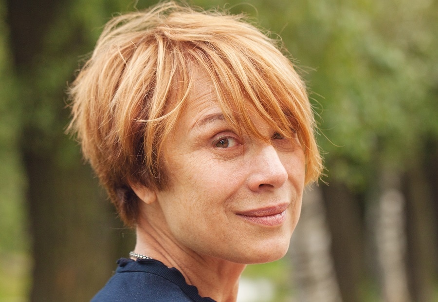 shaggy pixie bob for older women