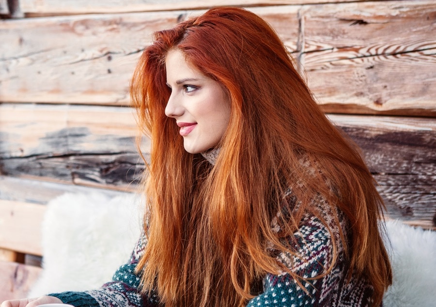 thick chestnut ombre hair