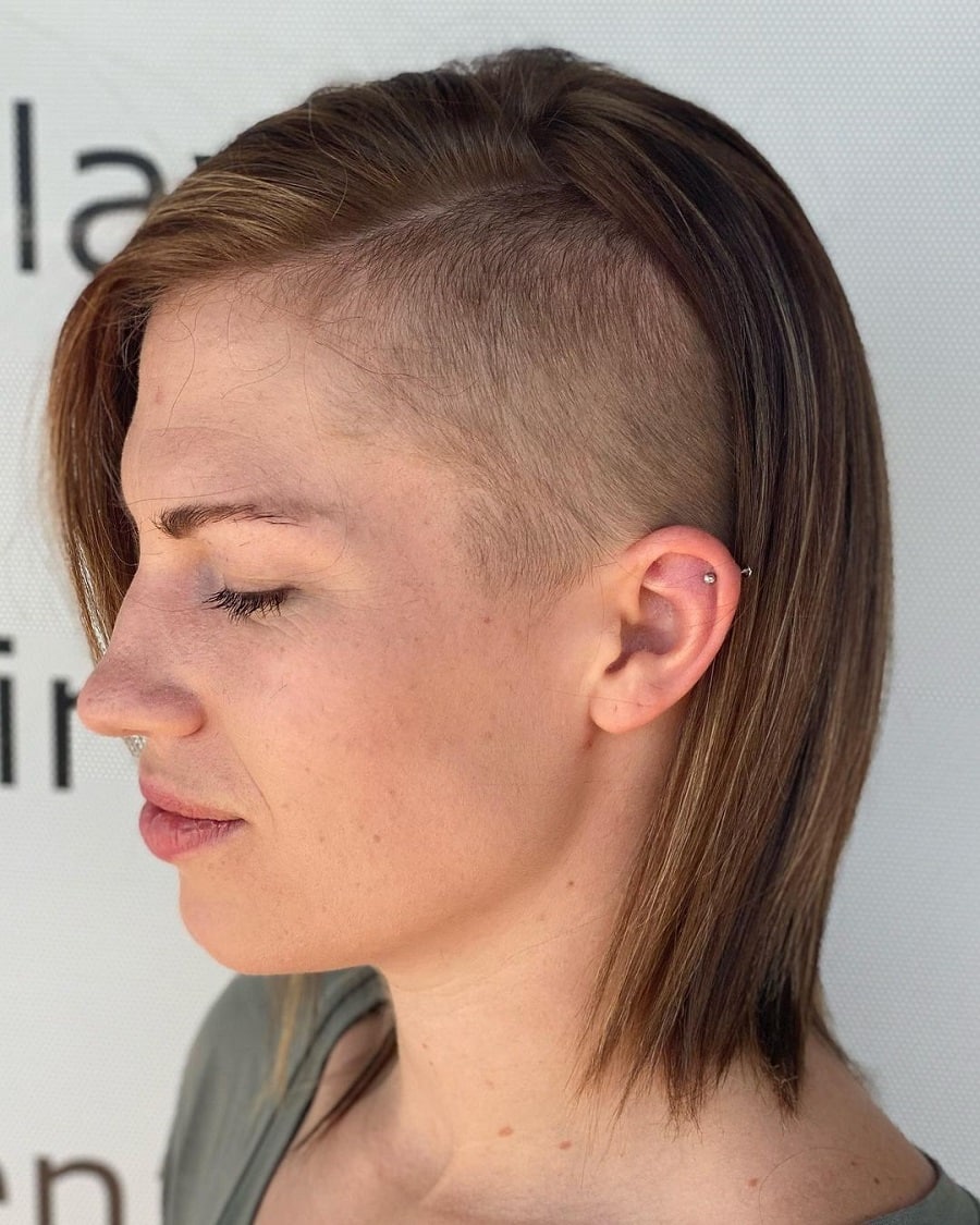 undercut bob for thin hair