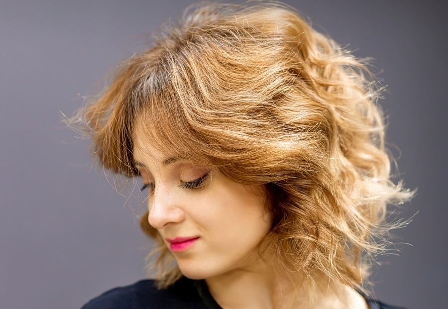 wavy shaggy bob 