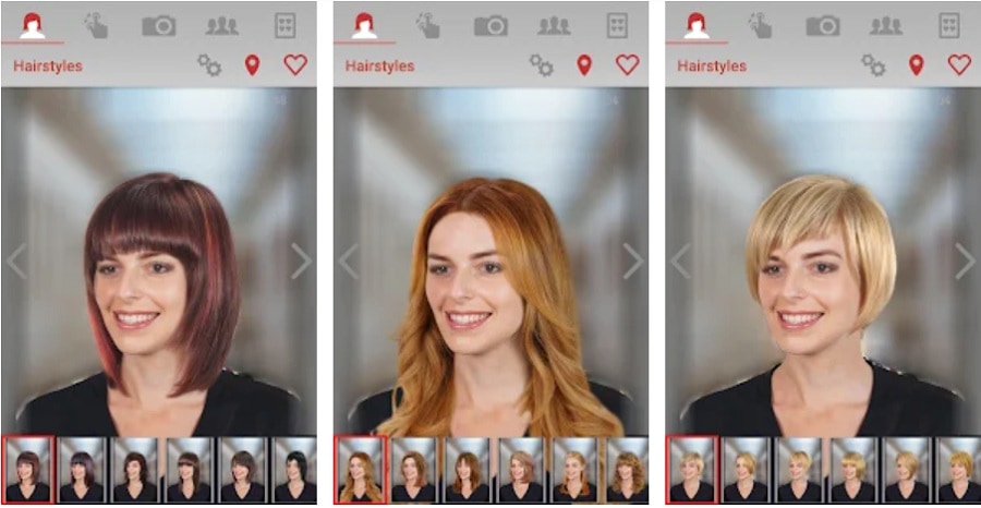 Android App Hair Zapp for Different Hairstyles