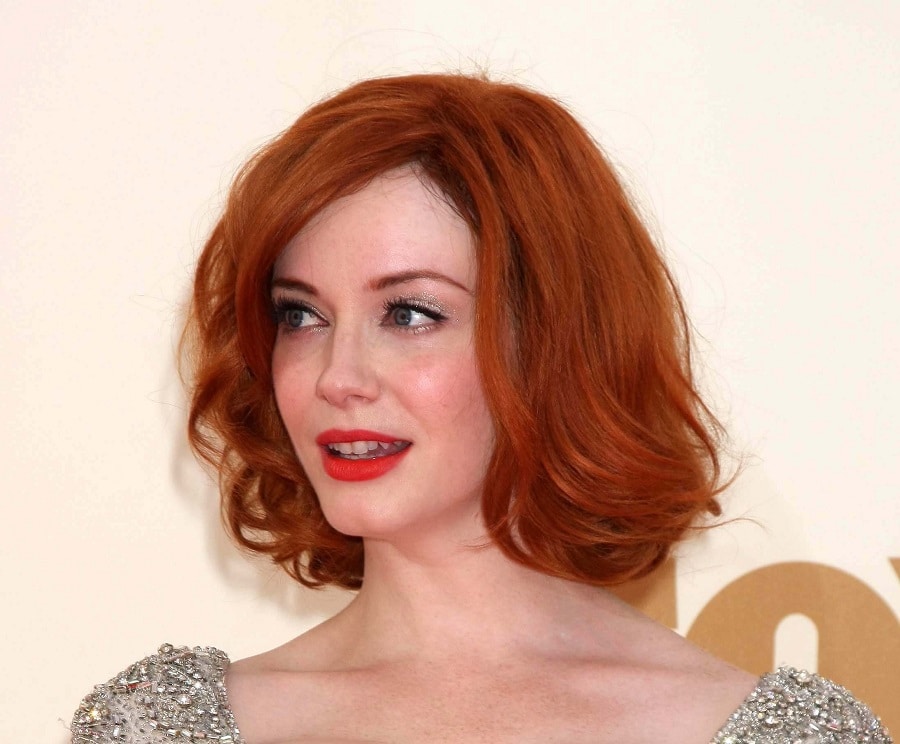 Christina Hendricks With Short Red Hair