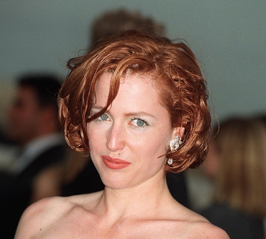 Gillian Anderson With Short Red Hair