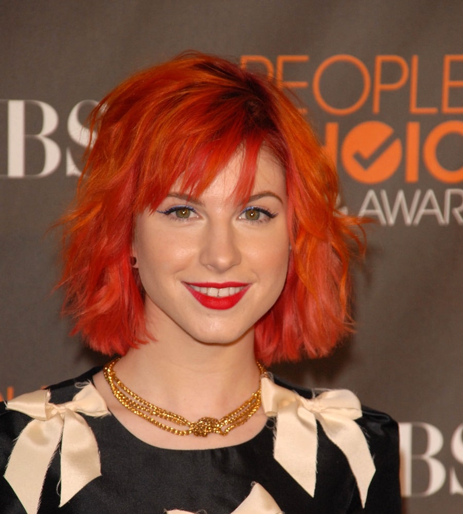Hayley Williams With Short Red Hair