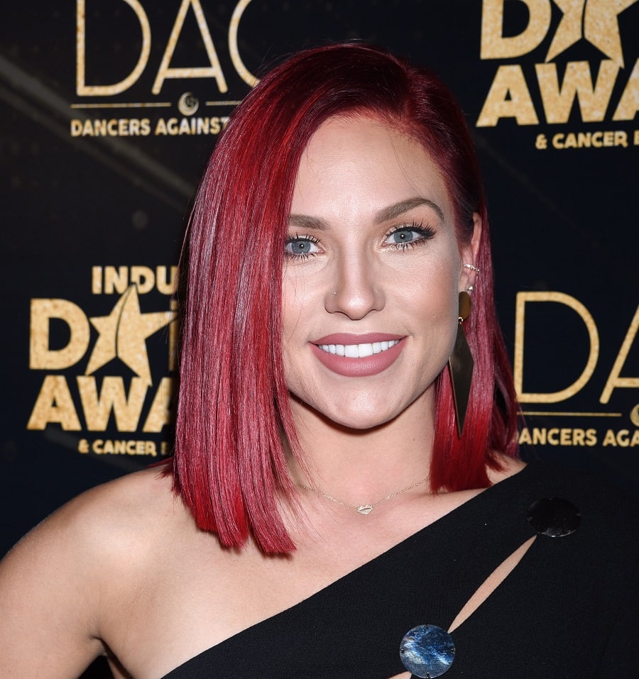 Sharna Burgess With Short Red Hair