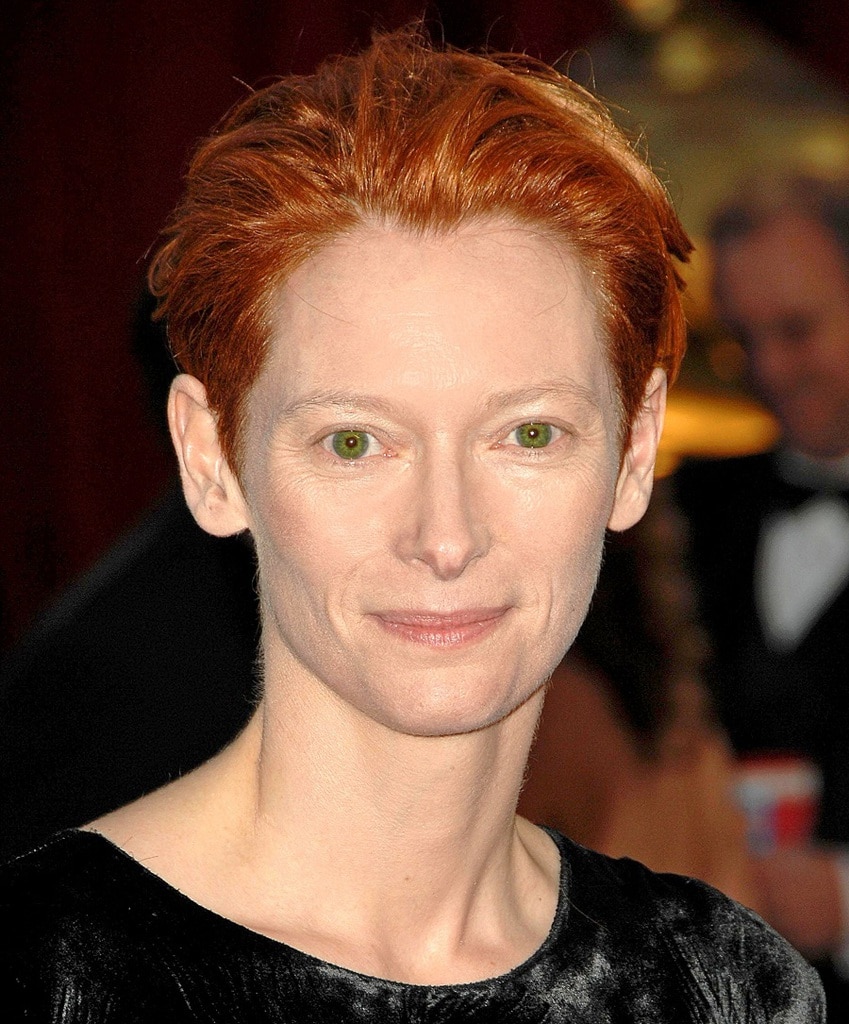 Tilda Swinton With Short Red Hair